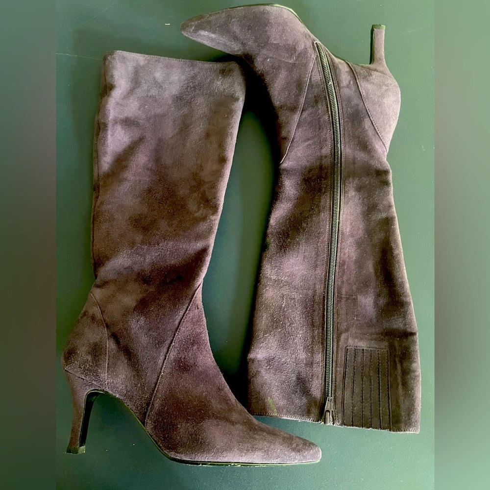 Purple Suede Tootsie (Dallas boutique) suede boot